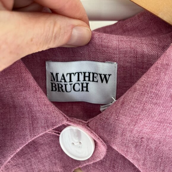 Matthew Bruch Linen Top - Picture 4 of 5